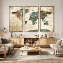 World Map Canvas Print – Framed Detailed Map of the World by MyGreatCanvas | Canvas Wall Art Prints | Photo Prints & Wall Decor