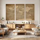 World Map Canvas Print – Framed Travel Map Wall Art for by MyGreatCanvas | Canvas Wall Art Prints | Photo Prints & Wall Decor