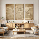Colorful Watercolor World Map Canvas Wall Art – Framed by MyGreatCanvas | Canvas Wall Art Prints | Photo Prints & Wall Decor
