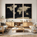 World Map Wall Art Print – Detailed Map of the World Wall by MyGreatCanvas | Canvas Wall Art Prints | Photo Prints & Wall Decor