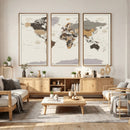 World Map Wall Art Print by MyGreatCanvas | Canvas Wall Art Prints | Photo Prints & Wall Decor