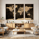 World Map Canvas Print – Detailed Map of the World Wall Art by MyGreatCanvas | Canvas Wall Art Prints | Photo Prints & Wall Decor