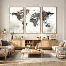 World Map Wall Art Canvas Print for Office Wall Decor by MyGreatCanvas | Canvas Wall Art Prints | Photo Prints & Wall Decor