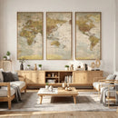 World Map Canvas Print – Detailed Map of the World Wall Art by MyGreatCanvas | Canvas Wall Art Prints | Photo Prints & Wall Decor