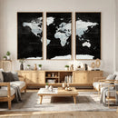 World Map Canvas Print – Framed Push Pin Wall Art, Color by MyGreatCanvas | Canvas Wall Art Prints | Photo Prints & Wall Decor