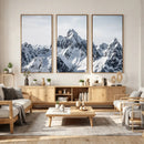 Snowy Mountain Range Canvas Print, Alpine Peaks Landscape by MyGreatCanvas | Canvas Wall Art Prints | Photo Prints & Wall Decor