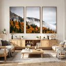 Autumn Forest Wall Art Canvas Print, Foggy Mountain by MyGreatCanvas | Canvas Wall Art Prints | Photo Prints & Wall Decor