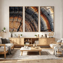 Abstract Tree Ring Wall Art Print – Natural Rustic Wood by MyGreatCanvas | Canvas Wall Art Prints | Photo Prints & Wall Decor