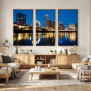 Austin Skyline Wall Art Canvas Print, Austin Downtown Night by MyGreatCanvas | Canvas Wall Art Prints | Photo Prints & Wall Decor