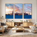 Chicago Wall Art Canvas Print - Chicago City Downtown Night by MyGreatCanvas | Canvas Wall Art Prints | Photo Prints & Wall Decor