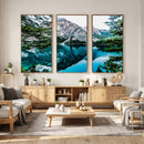 Alpine Mountain Lake Wall Art Canvas Print – Turquoise by MyGreatCanvas | Canvas Wall Art Prints | Photo Prints & Wall Decor