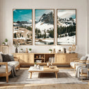 Snowy Mountain Wall Art Canvas Print, Alpine Pine Forest by MyGreatCanvas | Canvas Wall Art Prints | Photo Prints & Wall Decor