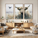 Abstract Highland Cow Animal Wall Art Canvas Print by MyGreatCanvas | Canvas Wall Art Prints | Photo Prints & Wall Decor