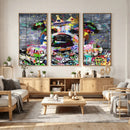 Graffiti Dog Wall Art Decor for Teen Bedroom - Abstract by MyGreatCanvas | Canvas Wall Art Prints | Photo Prints & Wall Decor