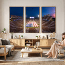 Oklahoma Sooners Memorial Stadium Wall Art Canvas Print,