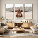 Texas Longhorn Bull Wall Art Canvas Print, Rustic Western by MyGreatCanvas | Canvas Wall Art Prints | Photo Prints & Wall Decor