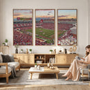 Donald W. Reynolds Razorback Stadium Wall Art Canvas Print –