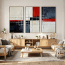 Navy Red Abstract Wall Art Canvas Print, Modern Luxury by MyGreatCanvas | Canvas Wall Art Prints | Photo Prints & Wall Decor