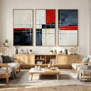 Navy Red Abstract Wall Art Canvas Print, Modern Luxury by MyGreatCanvas | Canvas Wall Art Prints | Photo Prints & Wall Decor