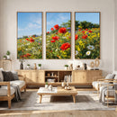 Wildflower Meadow Wall Art Canvas Print – Colorful Poppy and by MyGreatCanvas | Canvas Wall Art Prints | Photo Prints & Wall Decor
