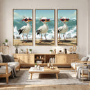 Funny Seagull Wall Art Canvas Print Beach Birds With by MyGreatCanvas | Canvas Wall Art Prints | Photo Prints & Wall Decor