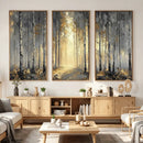 Abstract Birch Forest Wall Art Canvas Print – Modern Neutral by MyGreatCanvas | Canvas Wall Art Prints | Photo Prints & Wall Decor