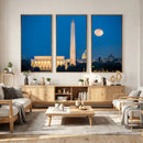 Washington DC Skyline Wall Art Canvas Print – Lincoln by MyGreatCanvas | Canvas Wall Art Prints | Photo Prints & Wall Decor