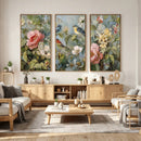 Vintage Birds and Flowers Wall Art Canvas Print, Botanical by MyGreatCanvas | Canvas Wall Art Prints | Photo Prints & Wall Decor