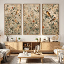 Vintage Birds and Flowers Wall Art Canvas Print, Botanical by MyGreatCanvas | Canvas Wall Art Prints | Photo Prints & Wall Decor