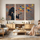 Urban Banksy Butterfly Girl Wall Art Canvas Print, Framed by MyGreatCanvas | Canvas Wall Art Prints | Photo Prints & Wall Decor