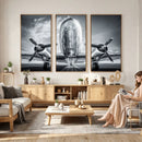 Propeller Plane Wall Art Canvas Print, Black and White by MyGreatCanvas | Canvas Wall Art Prints | Photo Prints & Wall Decor