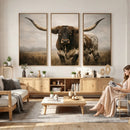 Longhorn Bull Wall Art Canvas Print, Western Farmhouse by MyGreatCanvas | Canvas Wall Art Prints | Photo Prints & Wall Decor