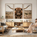 Texas Longhorn Bull Wall Art Canvas Print, Western Farmhouse by MyGreatCanvas | Canvas Wall Art Prints | Photo Prints & Wall Decor