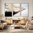 Sailboat Wall Art Canvas Print, Vintage Ship Bow Framed by MyGreatCanvas | Canvas Wall Art Prints | Photo Prints & Wall Decor