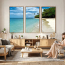 Puerto Rico Beach Paradise Wall Art – Tropical Coastal Print by MyGreatCanvas | Canvas Wall Art Prints | Photo Prints & Wall Decor