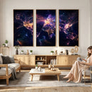 Global Flight Routes Map Canvas Wall Art, Worldwide Aviation Network Print, International Air Travel Wall Decor by MyGreatCanvas | Canvas Wall Art Prints | Photo Prints & Wall Decor