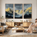 Abstract Mountain Wall Art Canvas Print Modern Landscape Painting Print