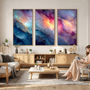 Colorful Abstract Canvas Wall Art Print, Vibrant Popup Color Art Print