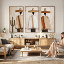 Mexican Wall Art Canvas Print, Southwestern Sombrero Poncho Painting, Neutral Earthy Boho Decor, Fiesta Living Room Art, Impasto Style Print by MyGreatCanvas | Canvas Wall Art Prints | Photo Prints & Wall Decor