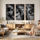Old Pair of Mens Skates Wall Art Canvas, Men Skates Wall Art