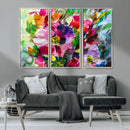 Oil Flower Abstract Canvas Print by MyGreatCanvas | Canvas Wall Art Prints | Photo Prints & Wall Decor
