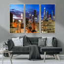 Los Angeles Night Wall Art Canvas Print