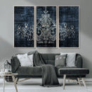 Dark Chandelier Wall Art Canvas Print by MyGreatCanvas | Canvas Wall Art Prints | Photo Prints & Wall Decor