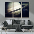 Framed Saturn Wall Art Canvas Print