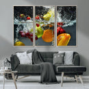 Kithen Vegetables World Wall Art Canvas Print