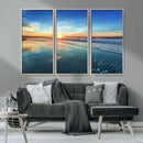 Blue Sky and Beach Wall Art Canvas Print