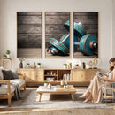 Dambell and Sport Wall Art Canvas Print