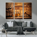 Rustic Whiskey and Barrel Canvas Print by MyGreatCanvas | Canvas Wall Art Prints | Photo Prints & Wall Decor