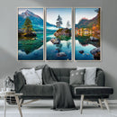 Crystal Clear Lake Wall Art | Mountains Wall Art Canvas | 3 by MyGreatCanvas | Canvas Wall Art Prints | Photo Prints & Wall Decor