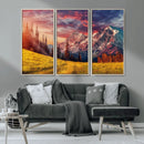 Mountain and Daylight Red Sunset Wall Art Canvas Print by MyGreatCanvas | Canvas Wall Art Prints | Photo Prints & Wall Decor